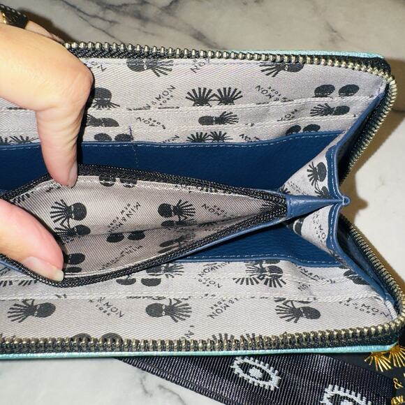 Min & Mon Teal Cloud Print Women's Bag - Picture 5 of 6